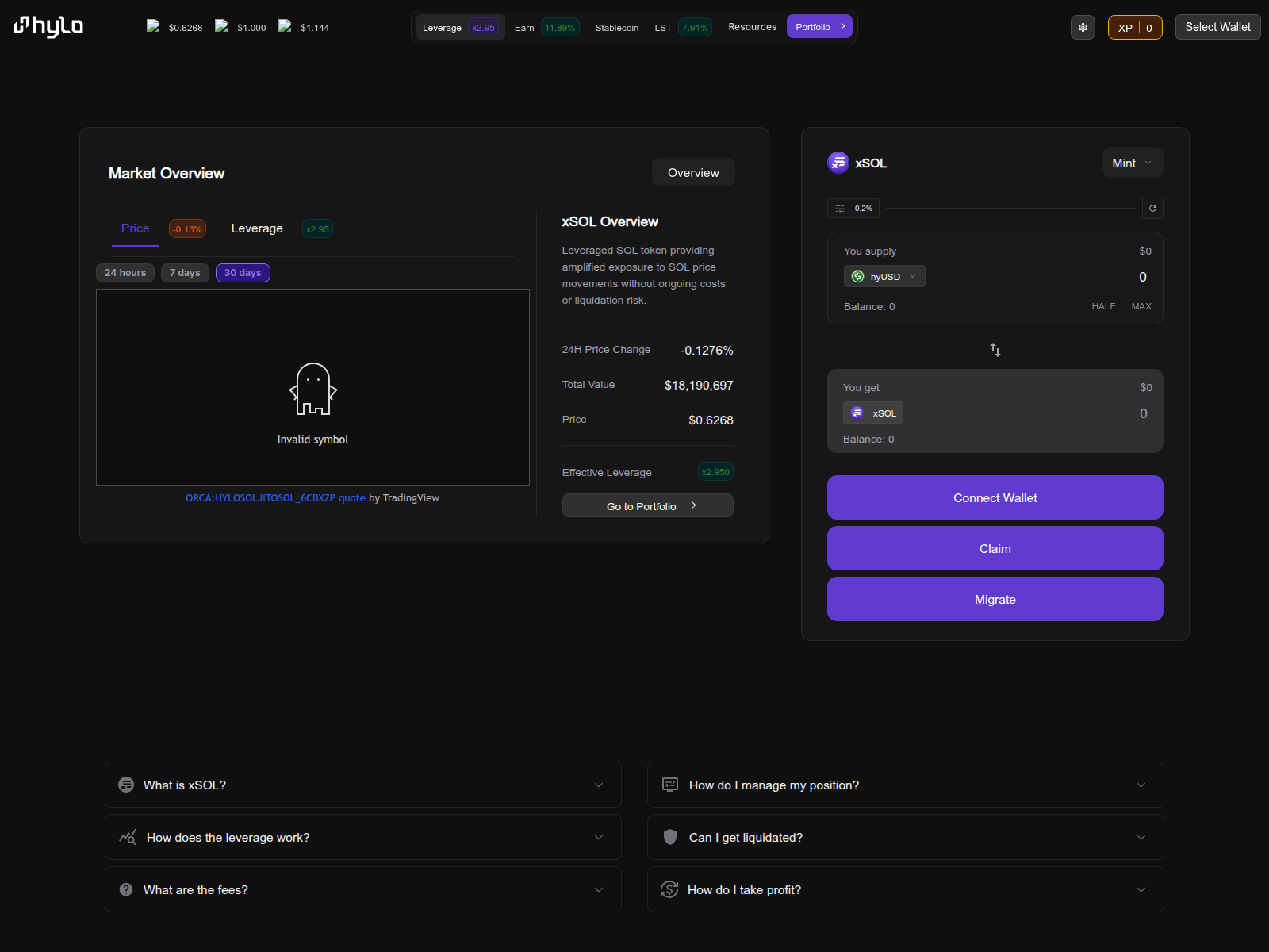 Screenshot of hylo-soclaim.xyz