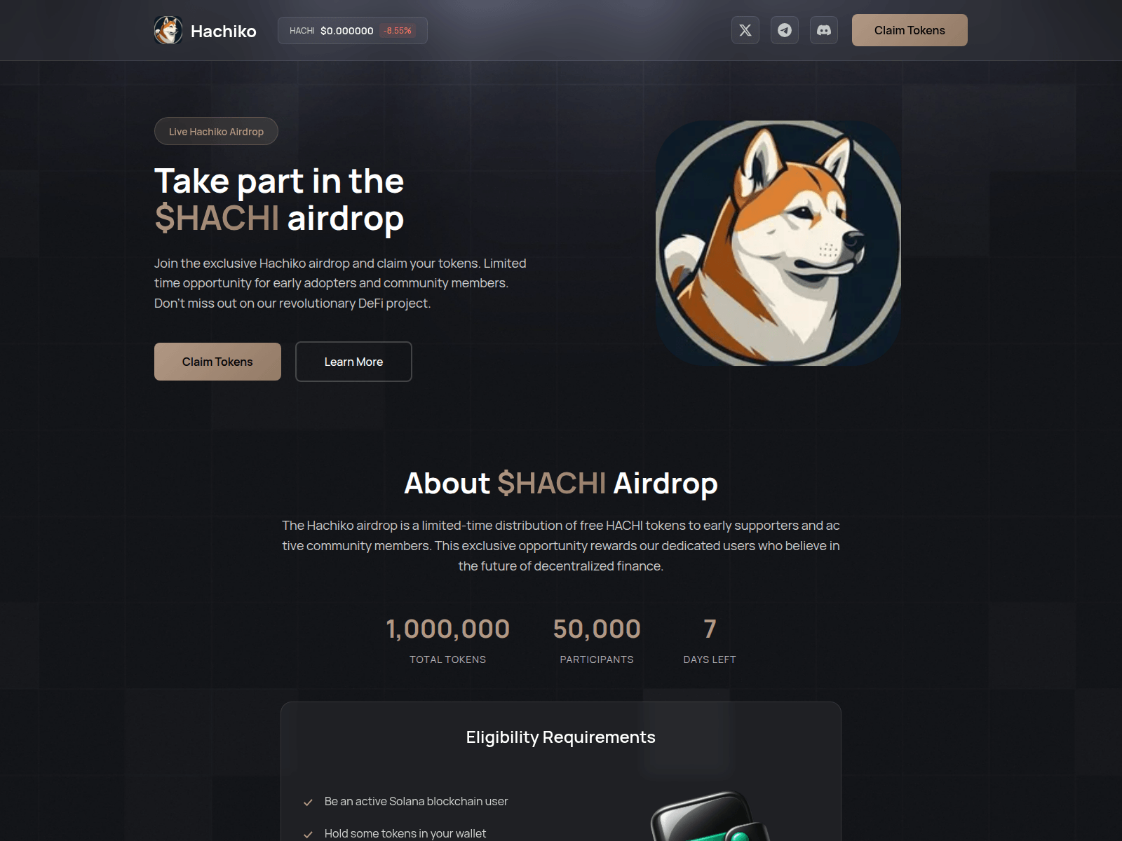 Screenshot of hachi.memepad.one