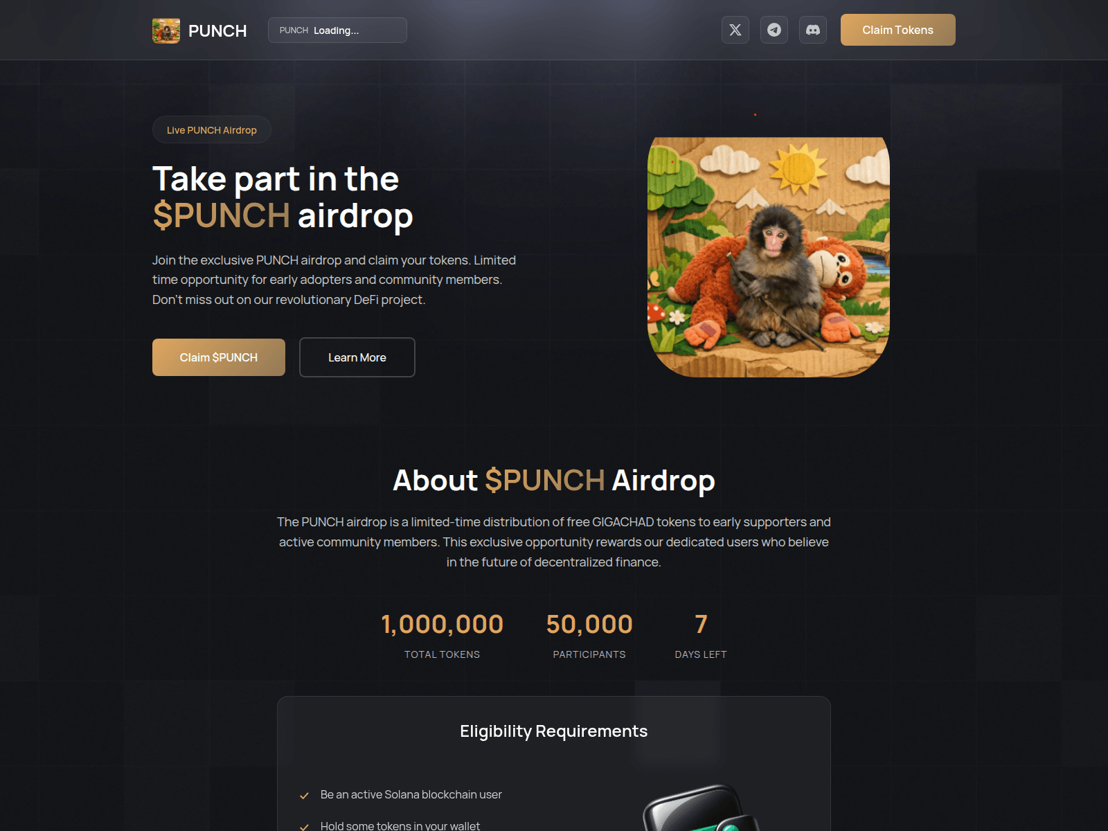 Screenshot of claim-punch.pages.dev