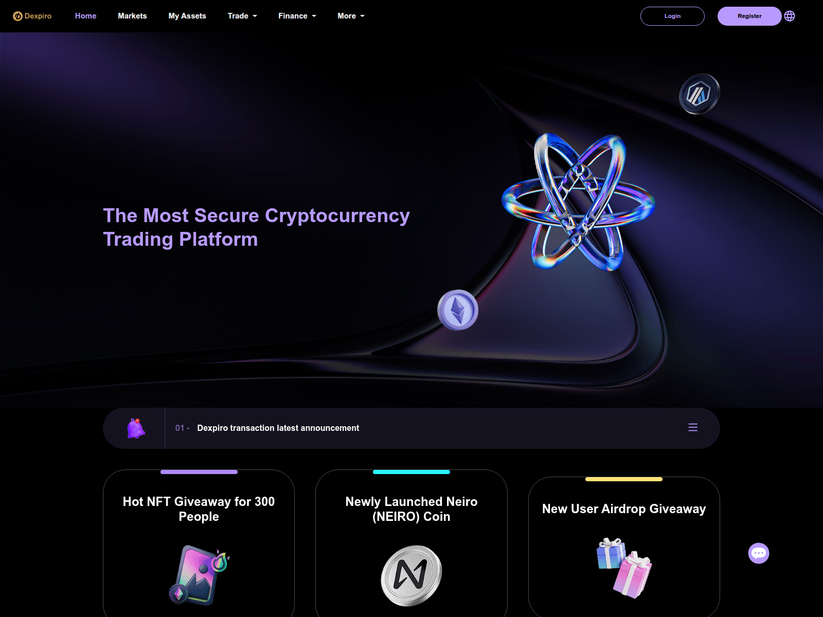 Screenshot of dexgalaxy.xyz