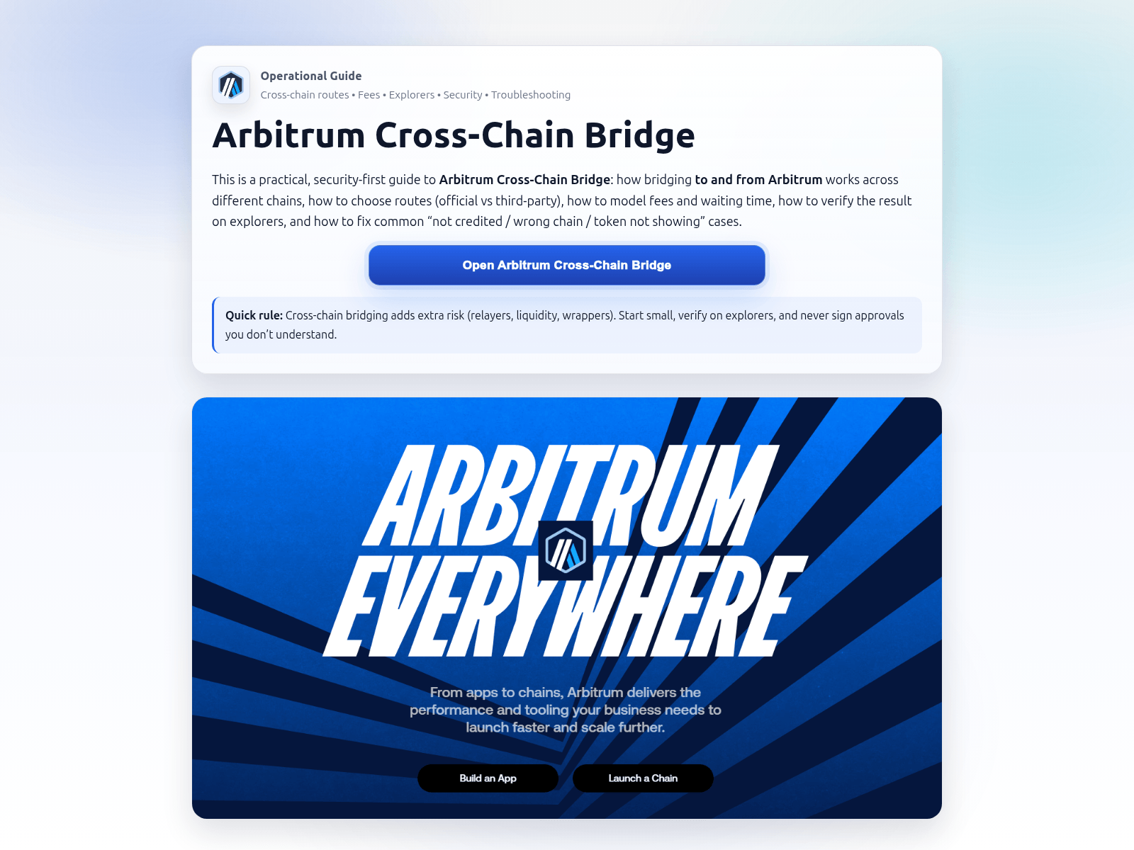 Screenshot of arbitrum-cross-chain-bridge.github.io