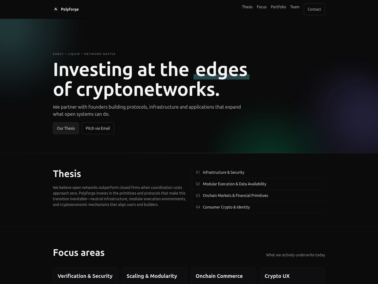 Screenshot of polyforgecapital.com