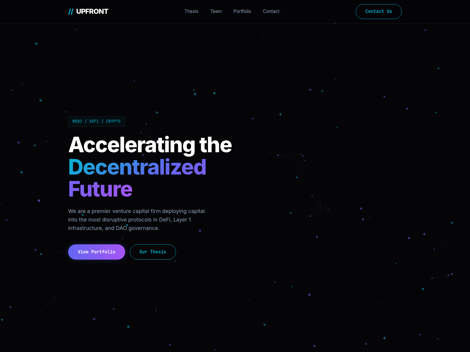 Screenshot of upfrontvc.org