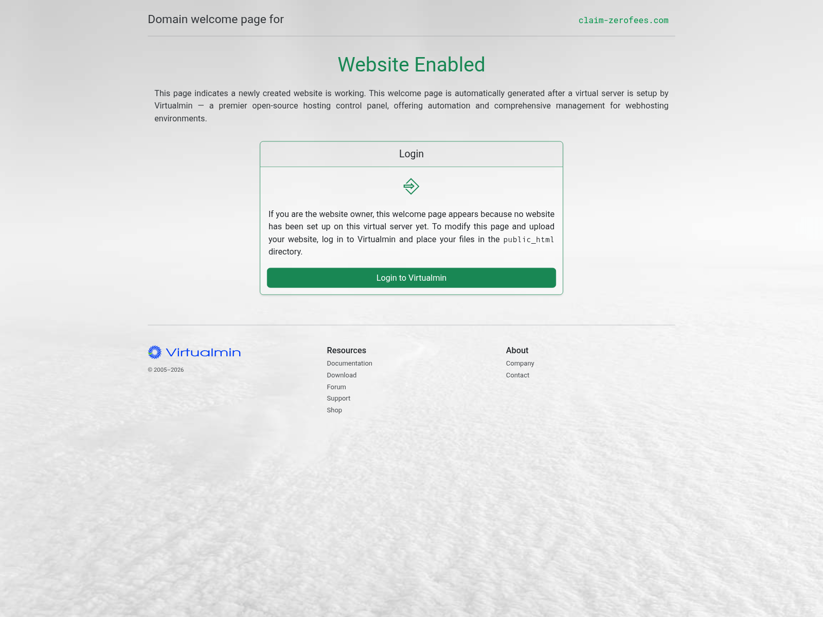 Screenshot of claim-zerofees.com