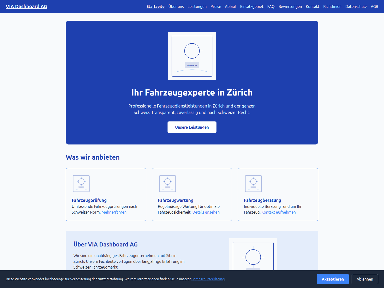 Screenshot of via-dashboard.digital