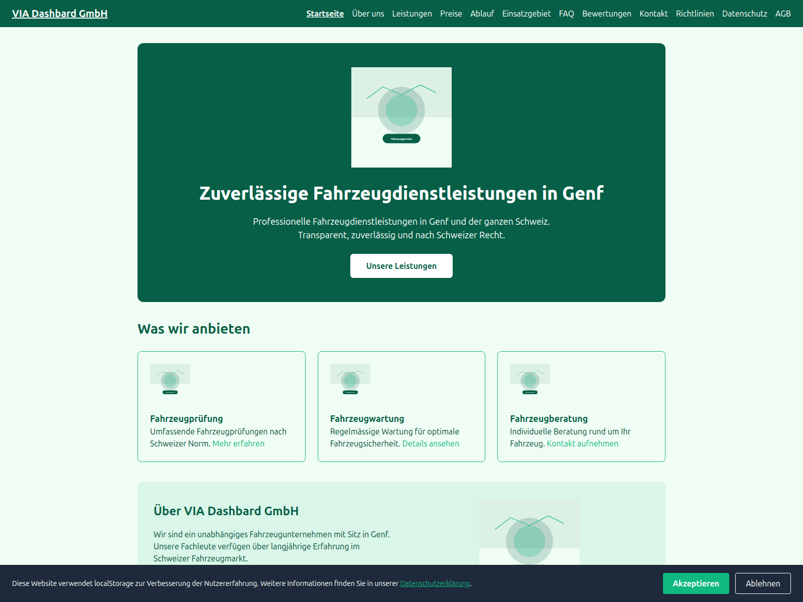 Screenshot of via-dashbard.digital