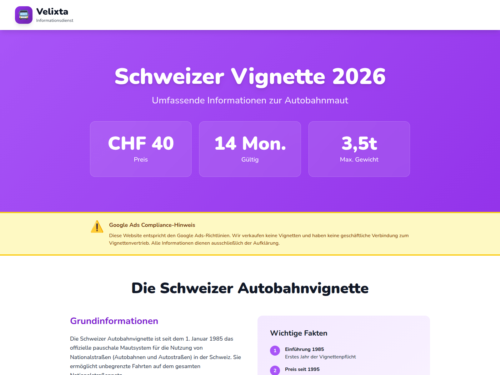 Screenshot of velixta.info