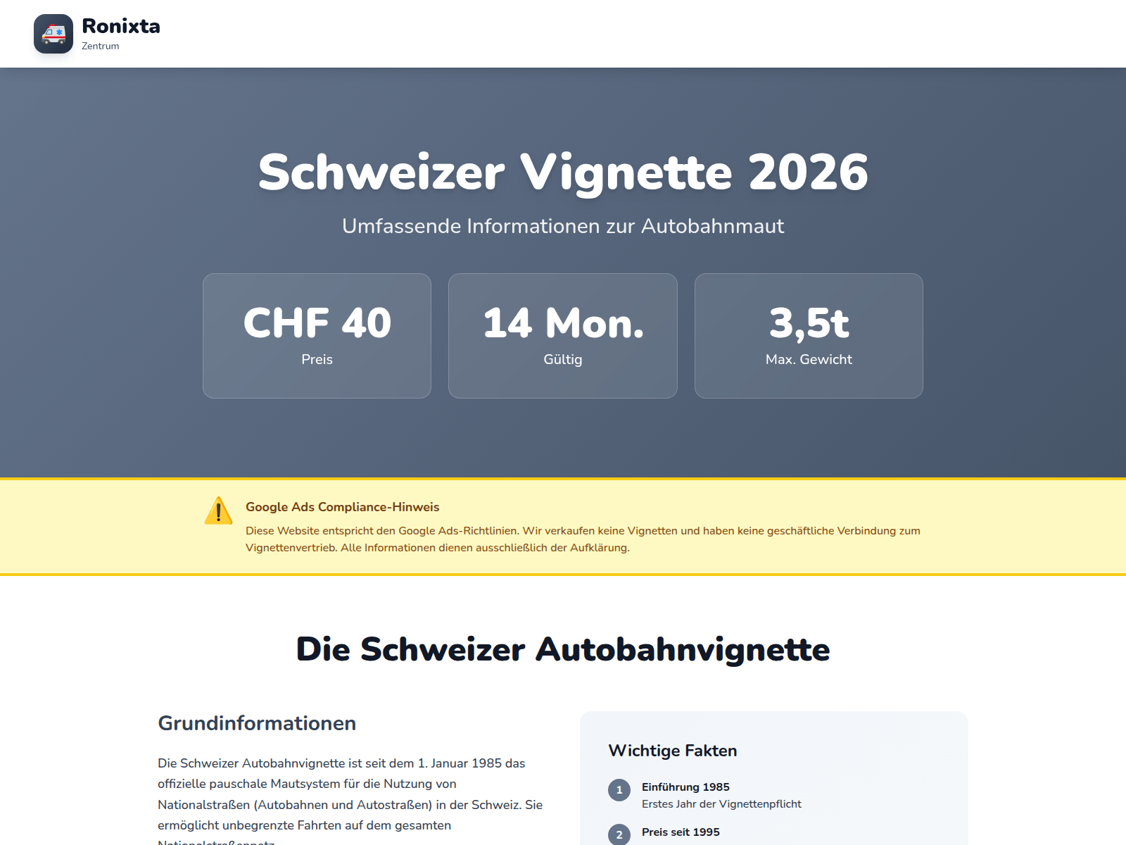 Screenshot of ronixta.info