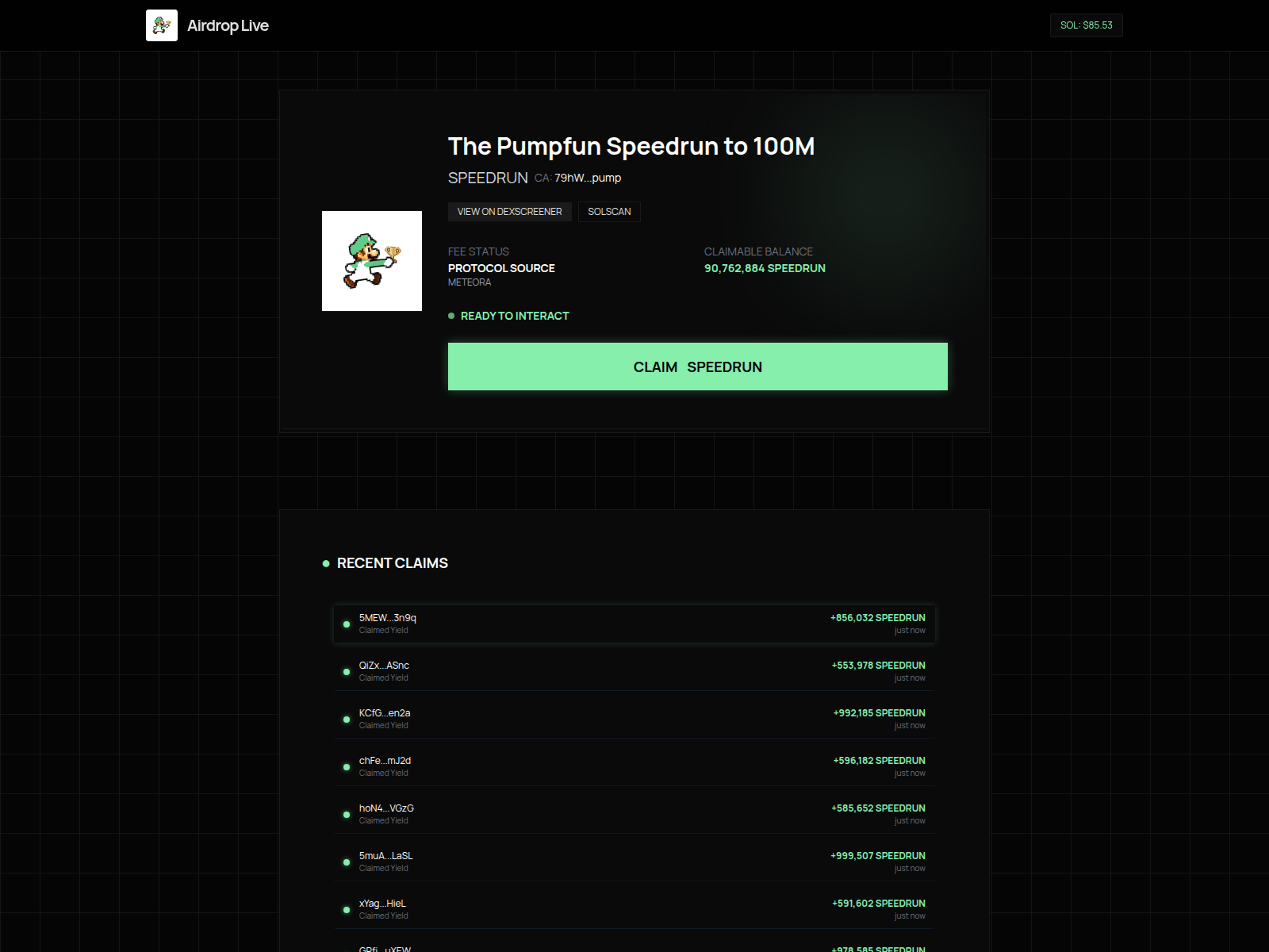 Screenshot of pump-pump.fun