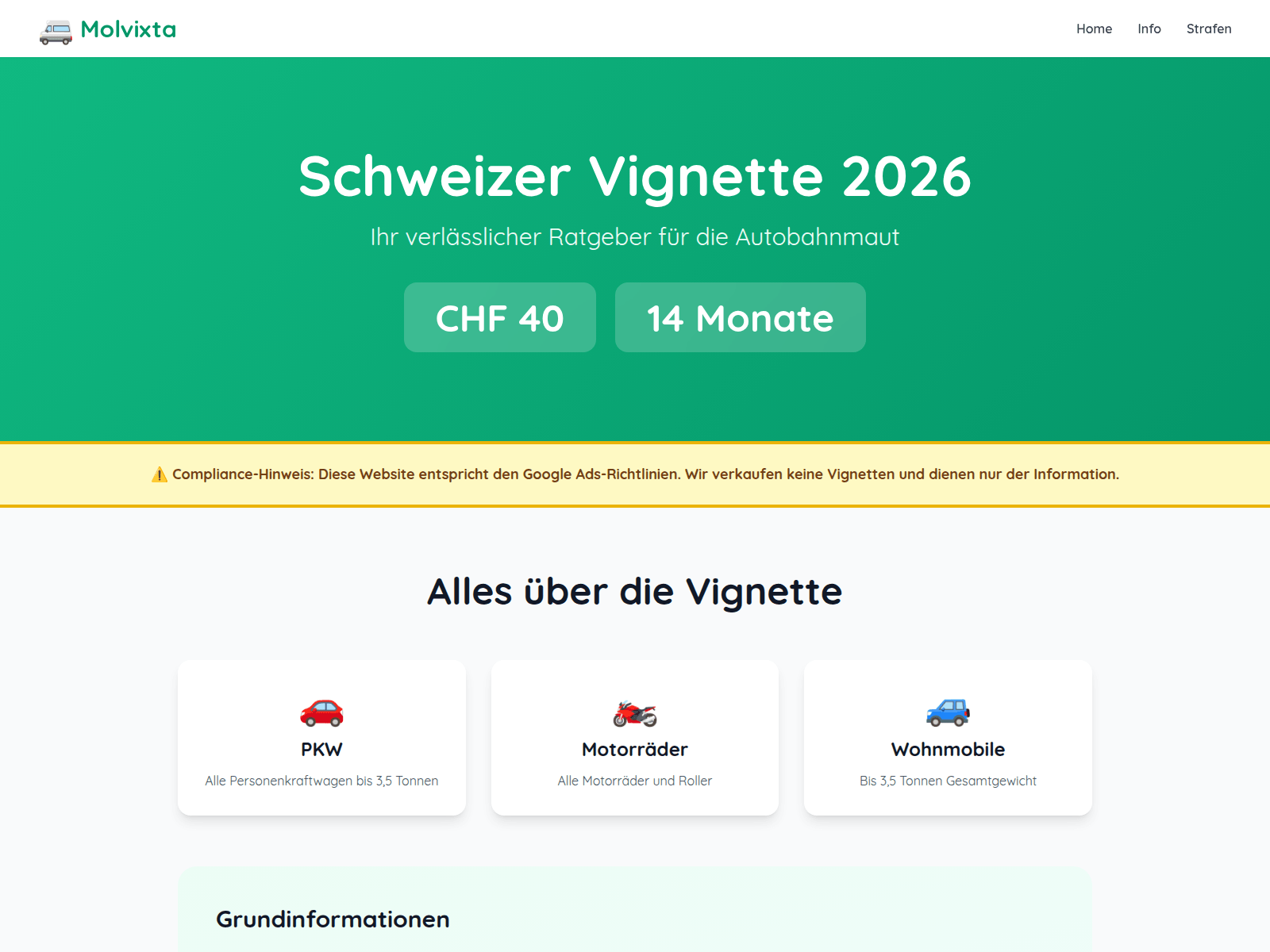 Screenshot of molvixta.info