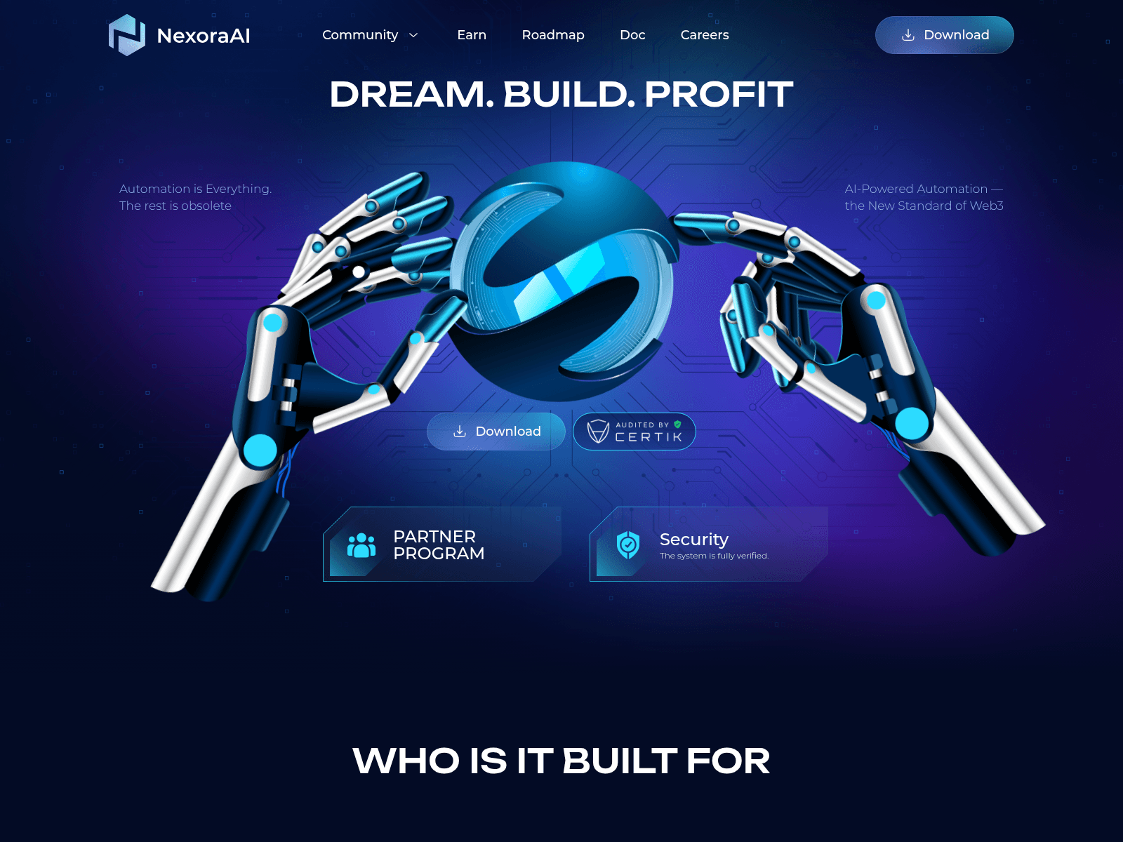 Screenshot of ai-nexora.app