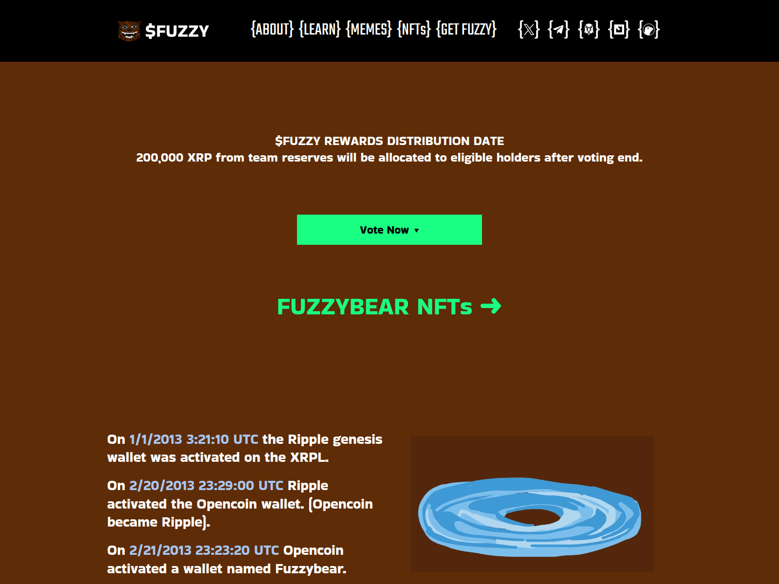 Screenshot of fuzzyxrp.app