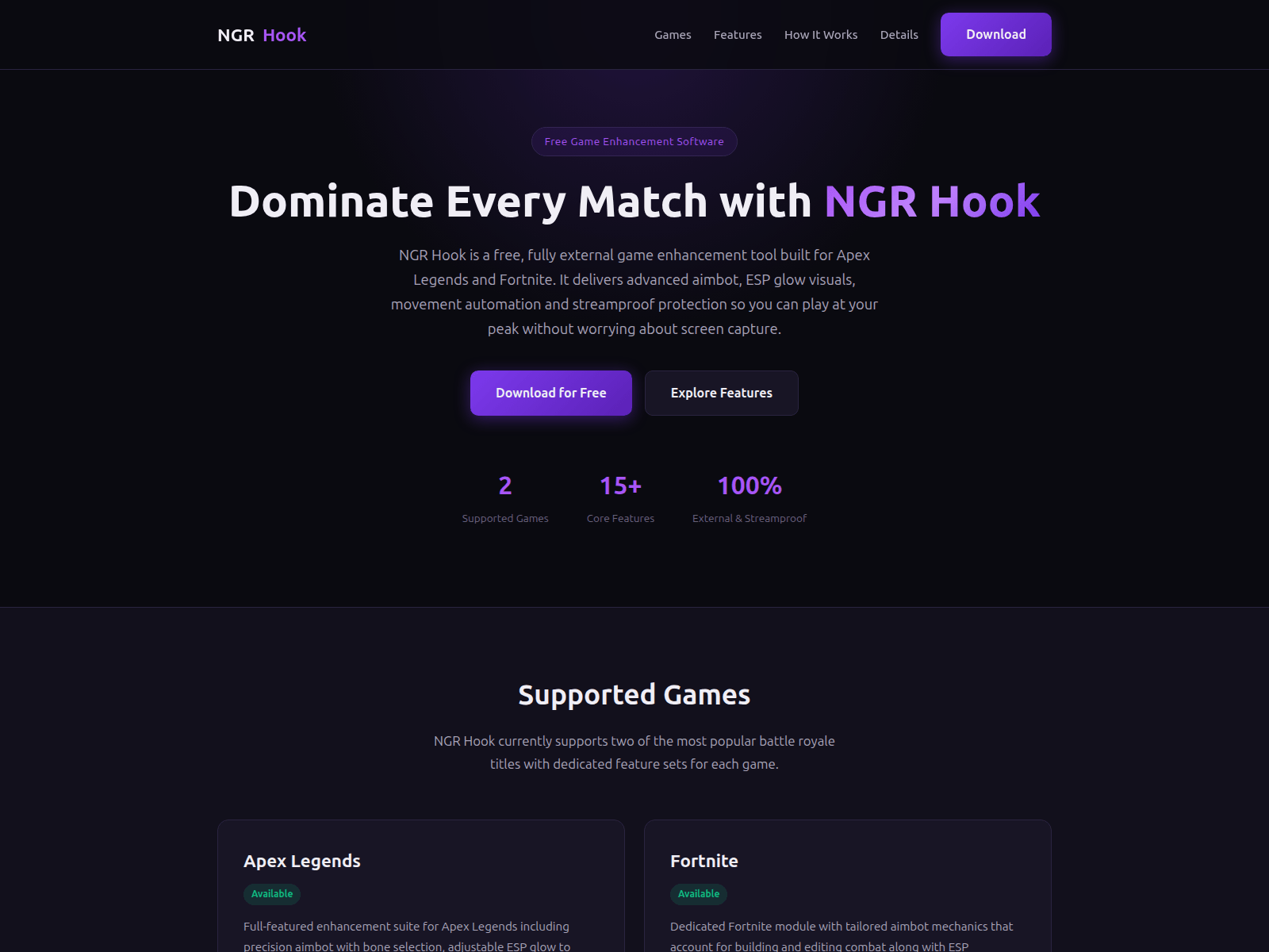 Screenshot of ngrhook.com