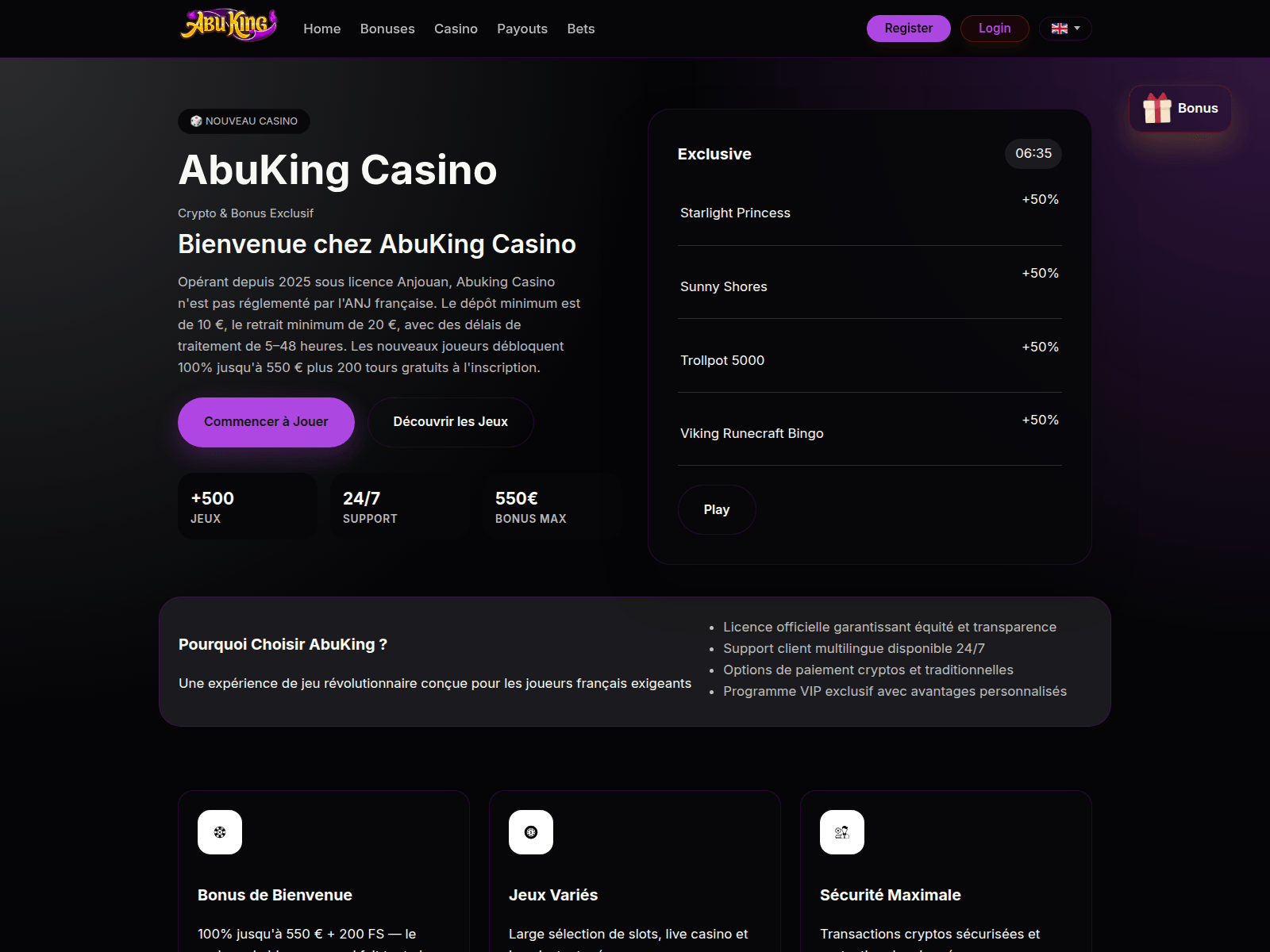 Screenshot of abukingfr.com