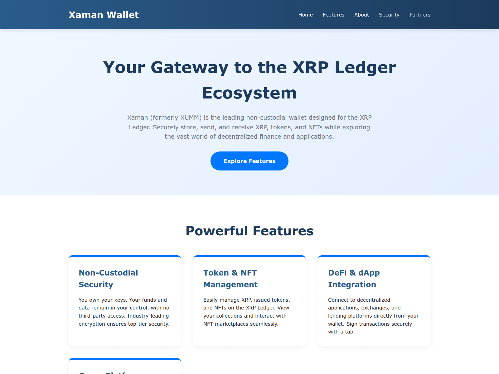 Screenshot of xaman.group
