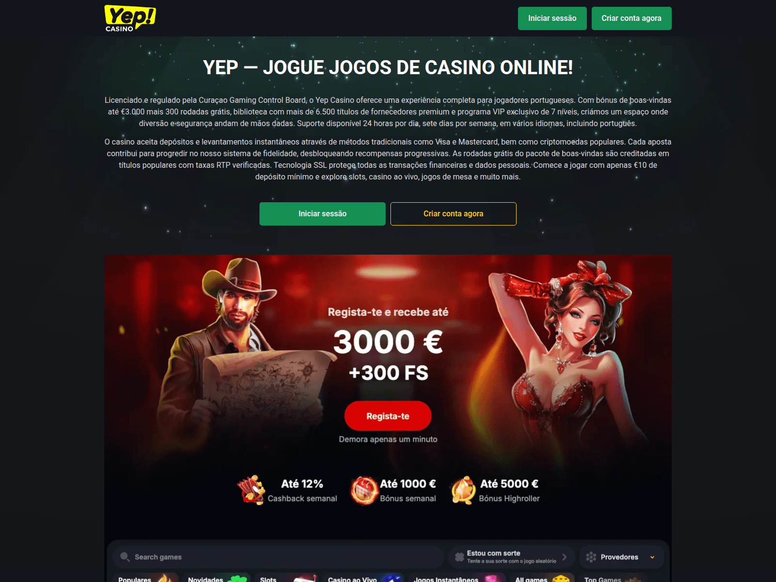 Screenshot of yep-pt.com