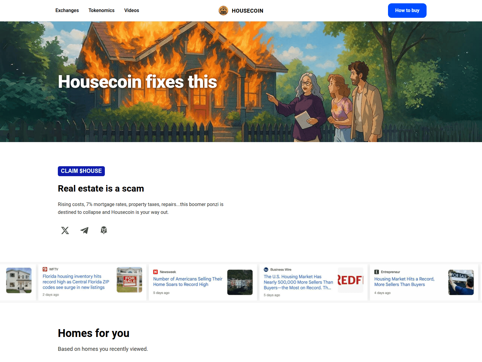Screenshot of housememe.live