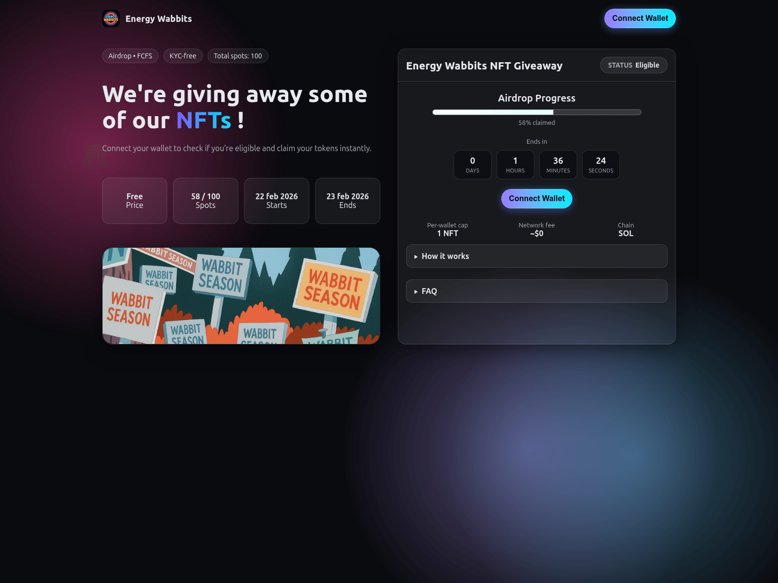 Screenshot of energywabbits.xyz
