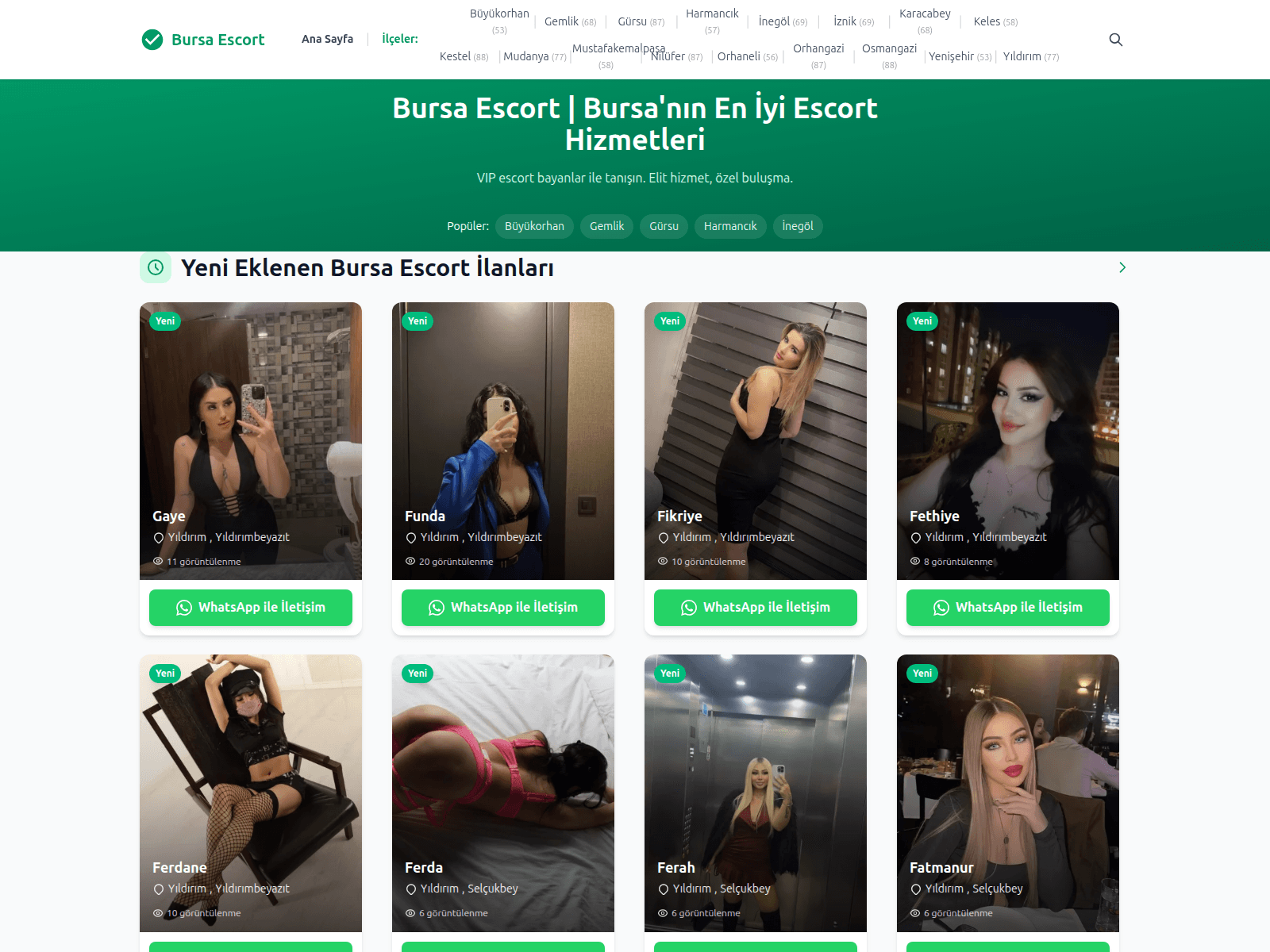 Screenshot of bursaescortnumara.com