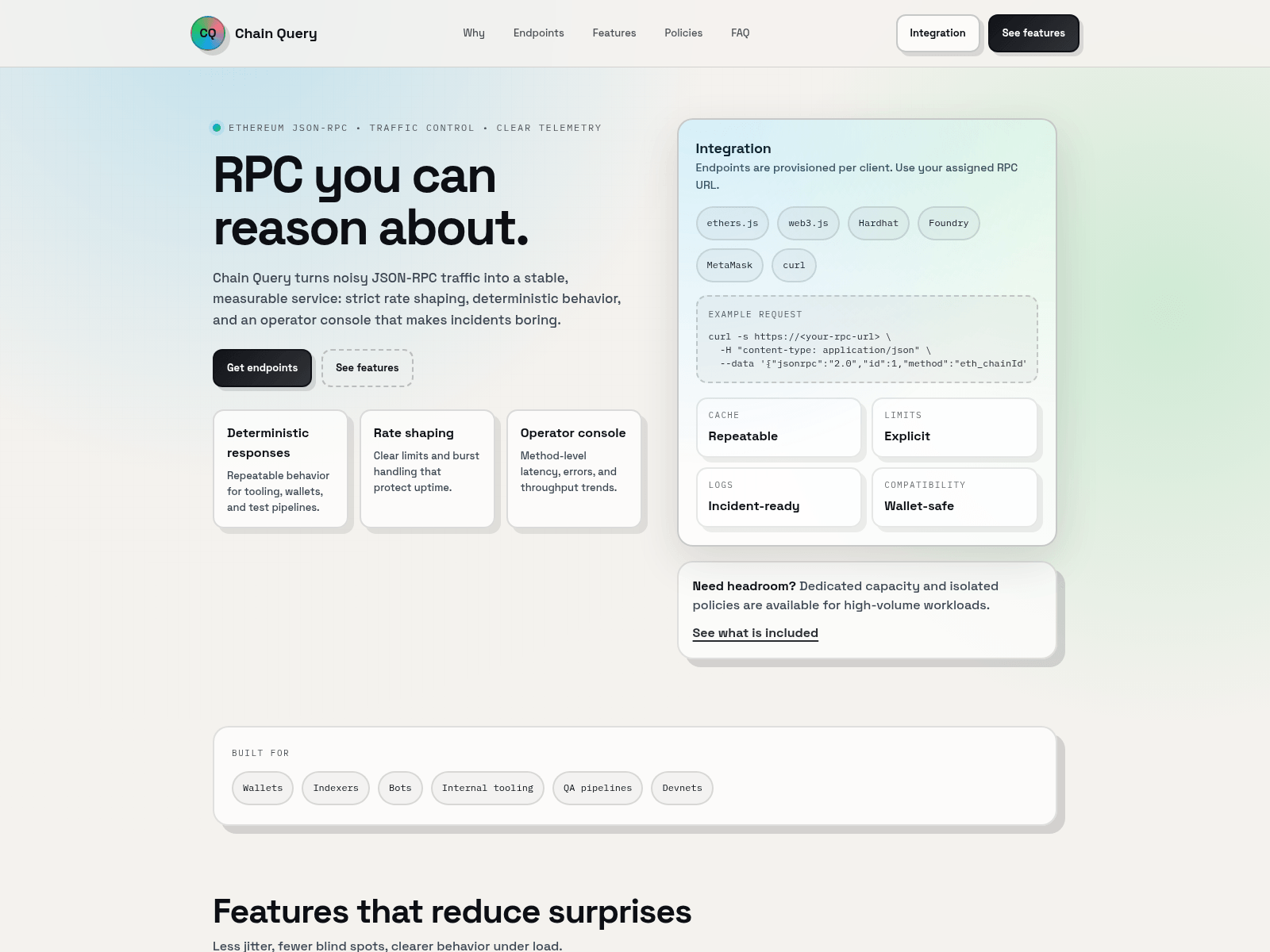 Screenshot of chain-query.net