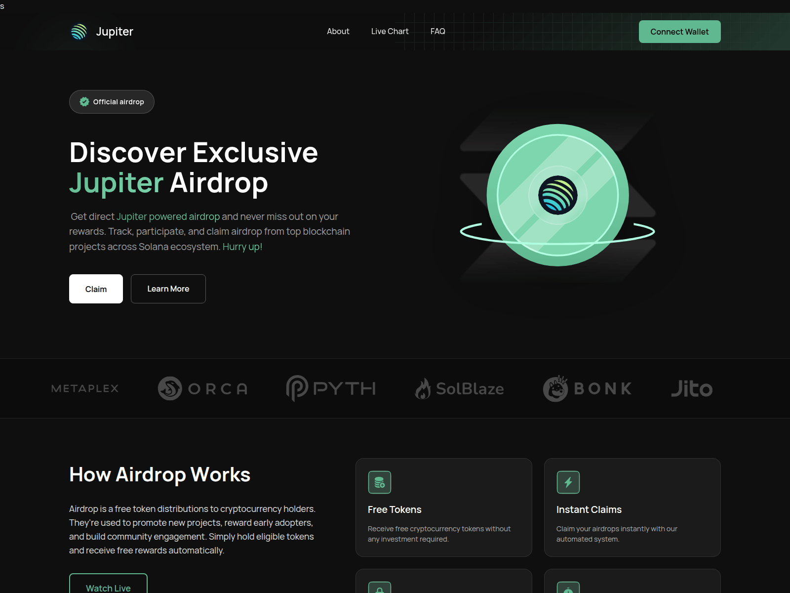 Screenshot of app.jupvault.pro