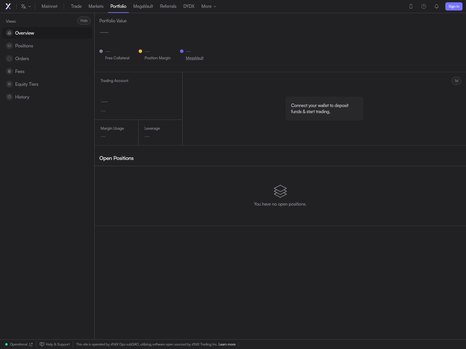 Screenshot of v3-dydx.cc