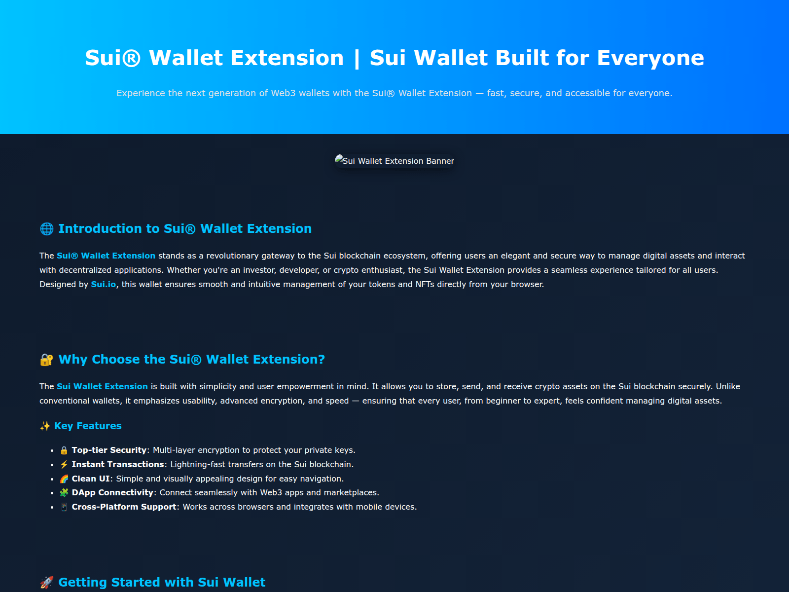 Screenshot of sui--wallet--extension.pages.dev