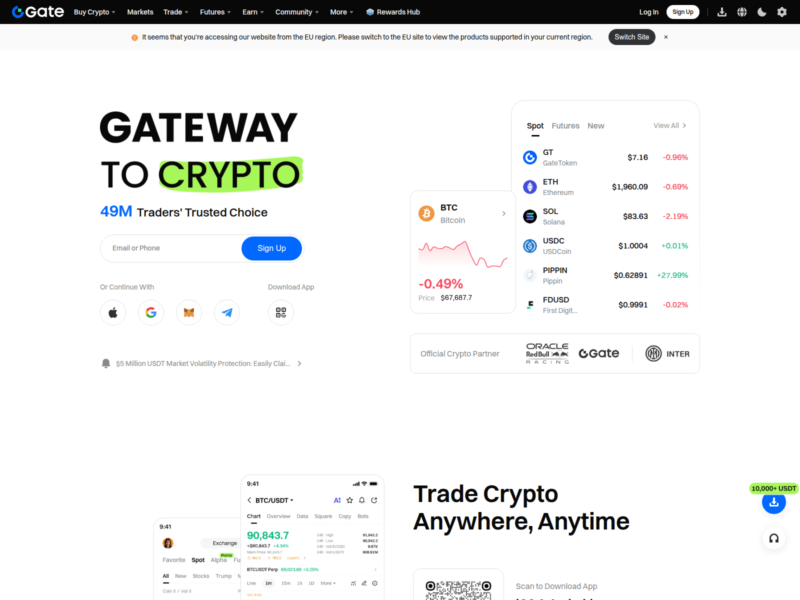Screenshot of gatealpha.co