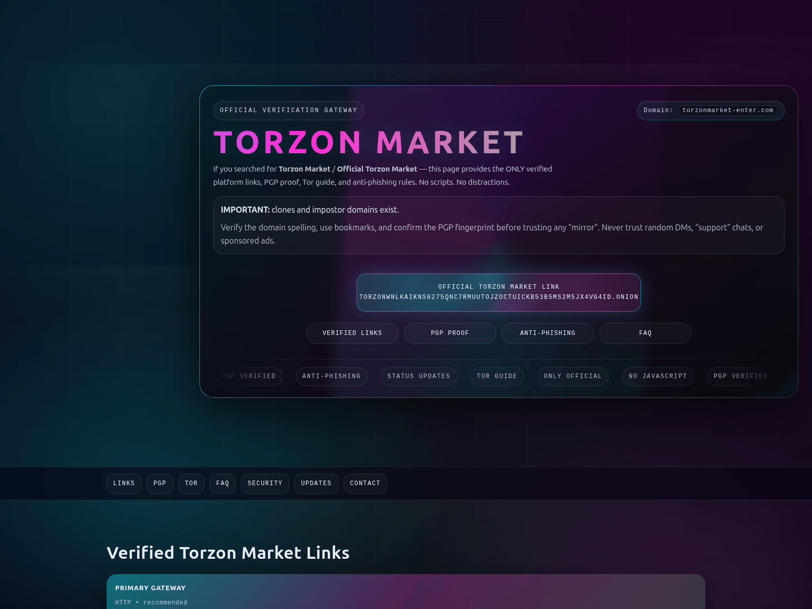 Screenshot of torzonmarket-enter.com