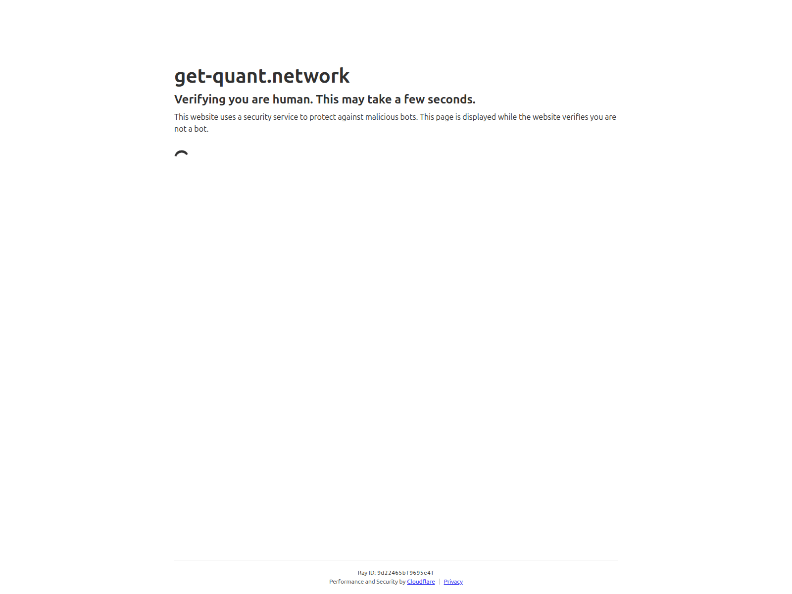 Screenshot of enter-quant.network