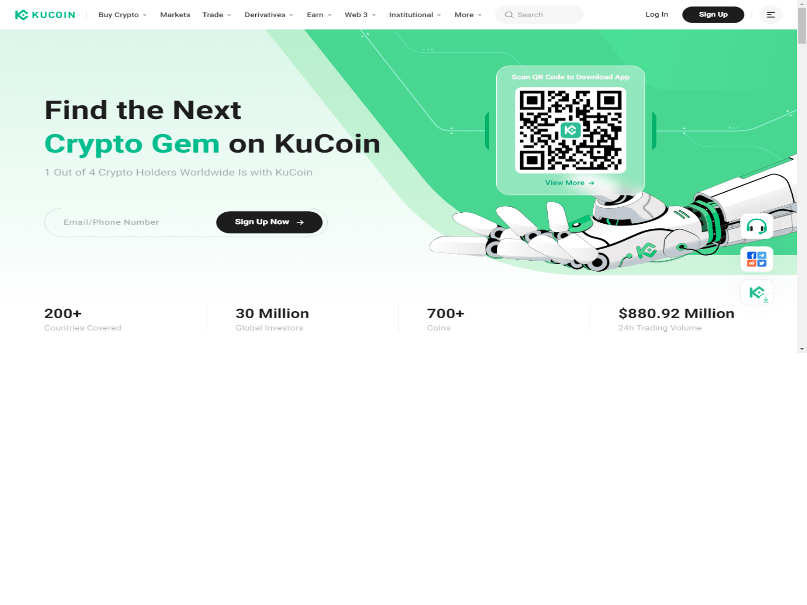 Screenshot of kucoiunlognn.webflow.io