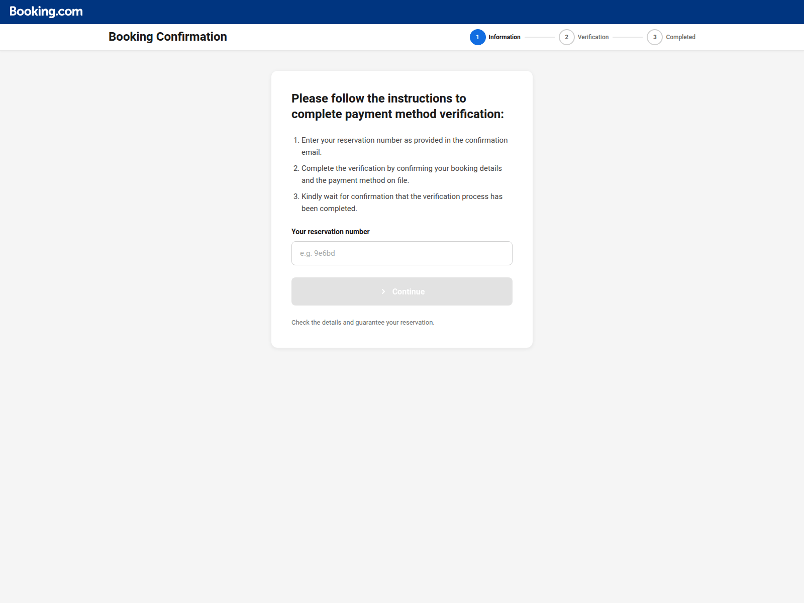Screenshot of check.hotelsverifying.org
