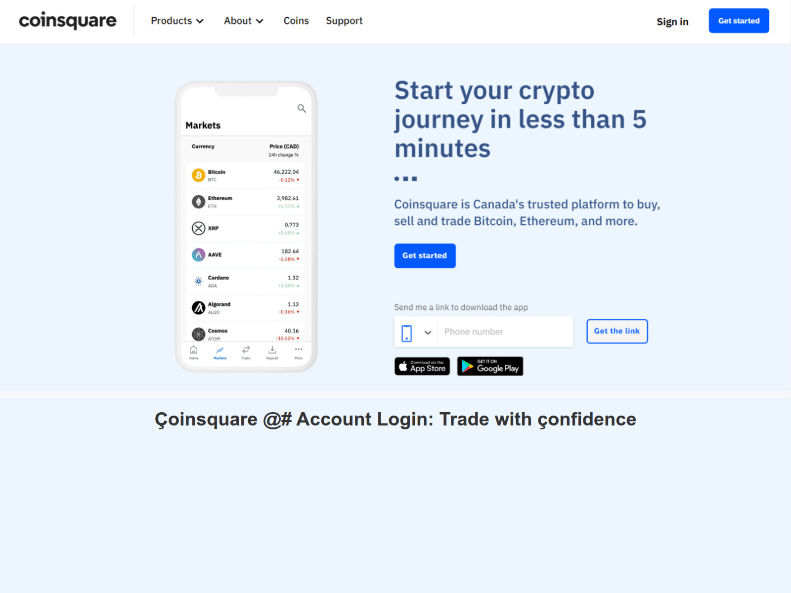 Screenshot of coinnsqqwarelogin.webflow.io