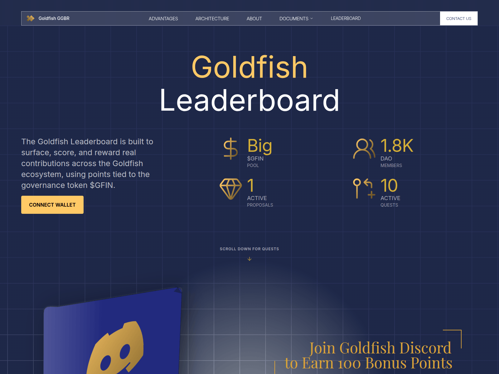 Screenshot of goldfishgold.cam