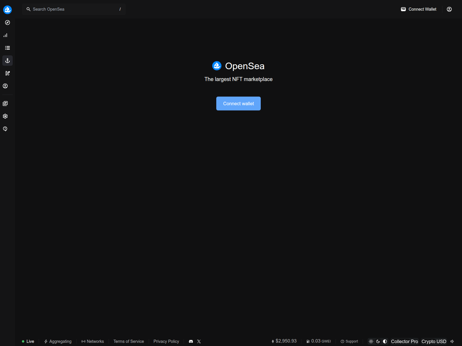 Screenshot of opensea.io.collector-nft.com