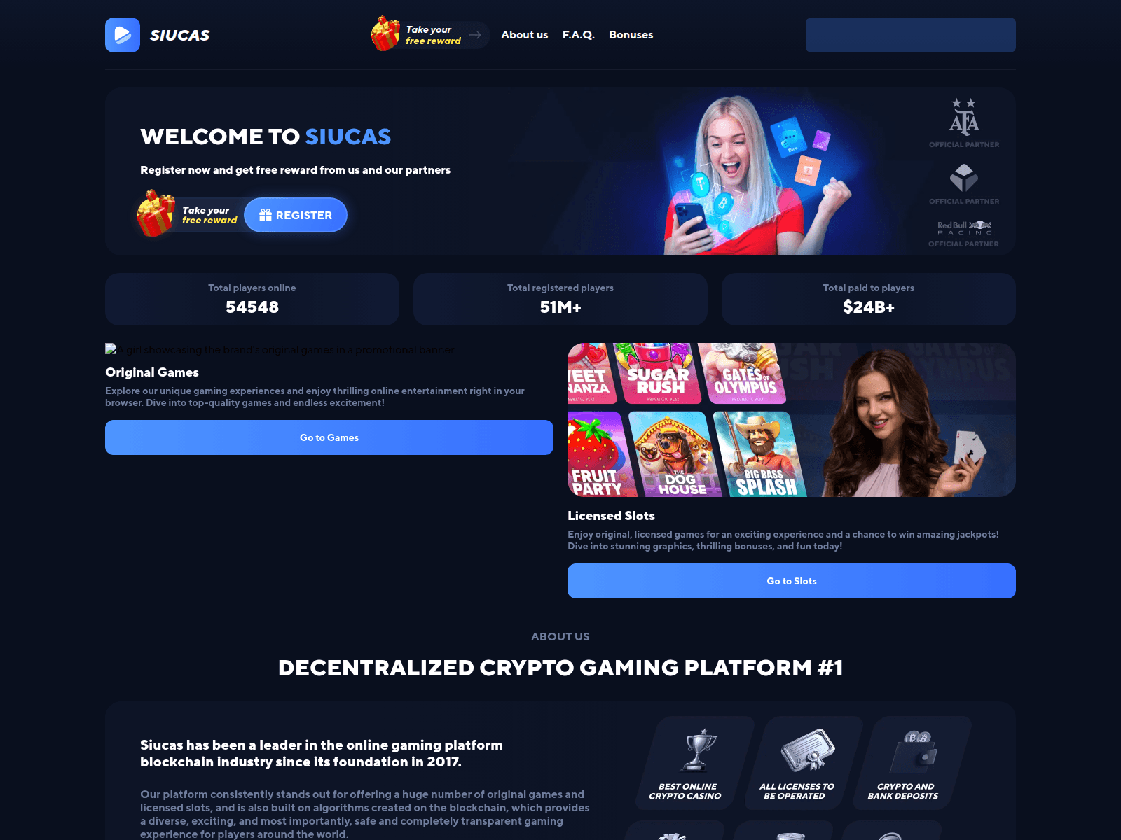 Screenshot of siucas.com/w