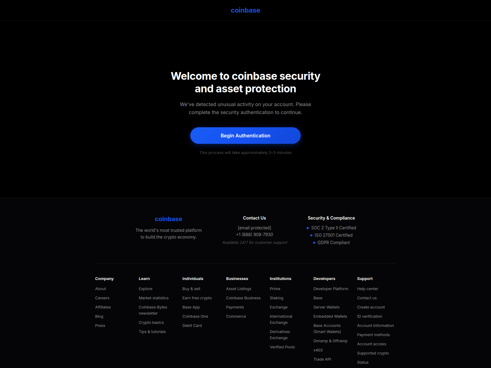 Screenshot of coinbase-rec.com