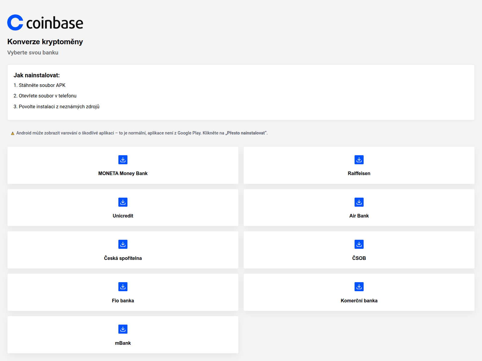 Screenshot of konverzekryptomeny.top