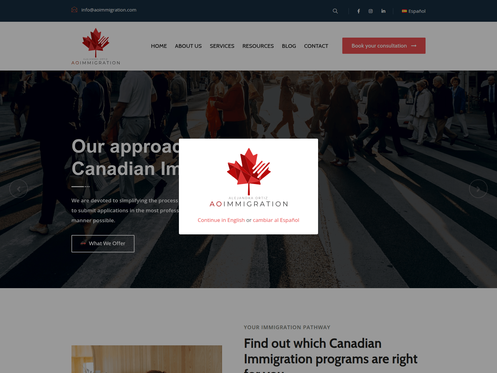 Screenshot of nexustocanada.com