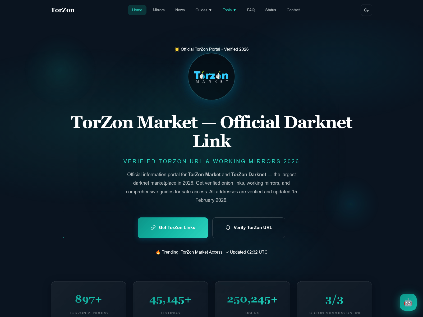 Screenshot of www.trzn.market