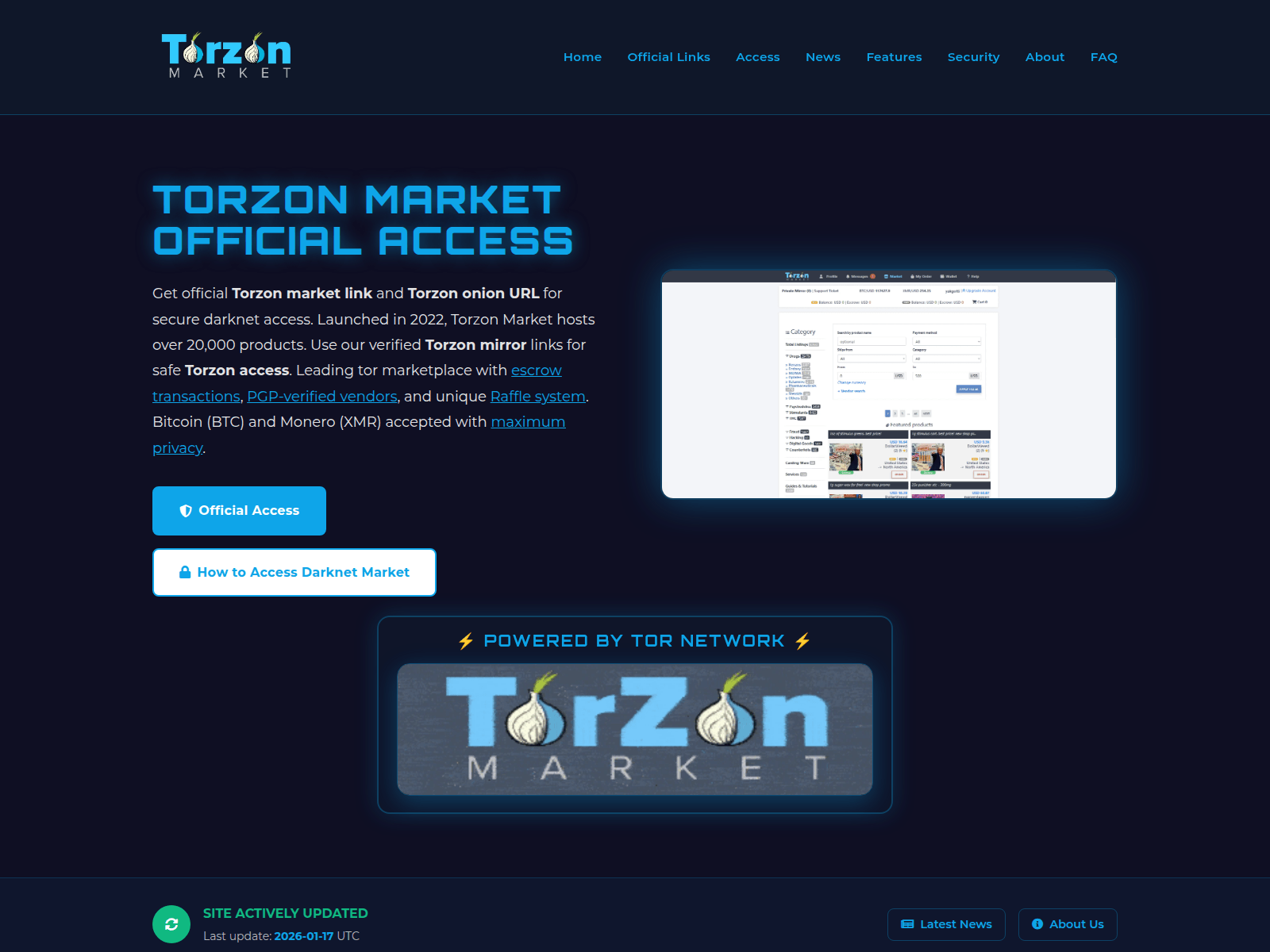Screenshot of market.torzontor.link