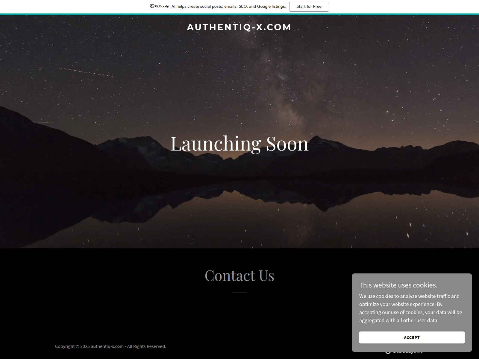 Screenshot of authentiq-x.com