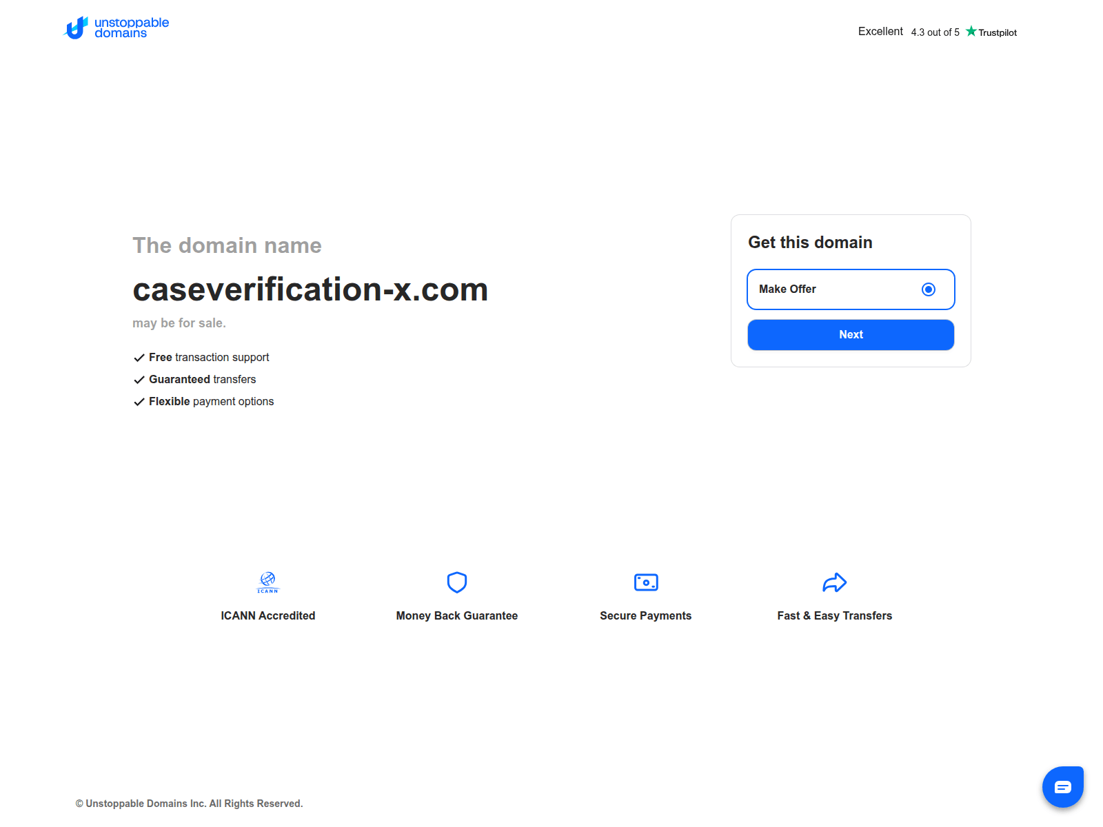 Forensic screenshot of caseverification-x.com