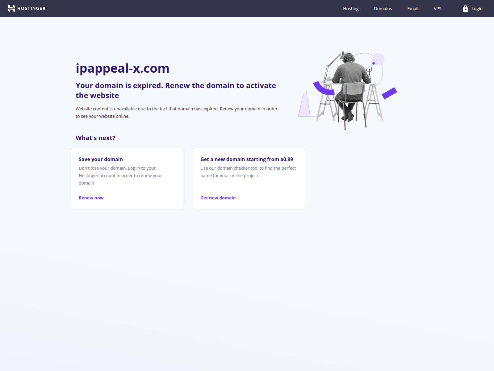 Screenshot of ipappeal-x.com
