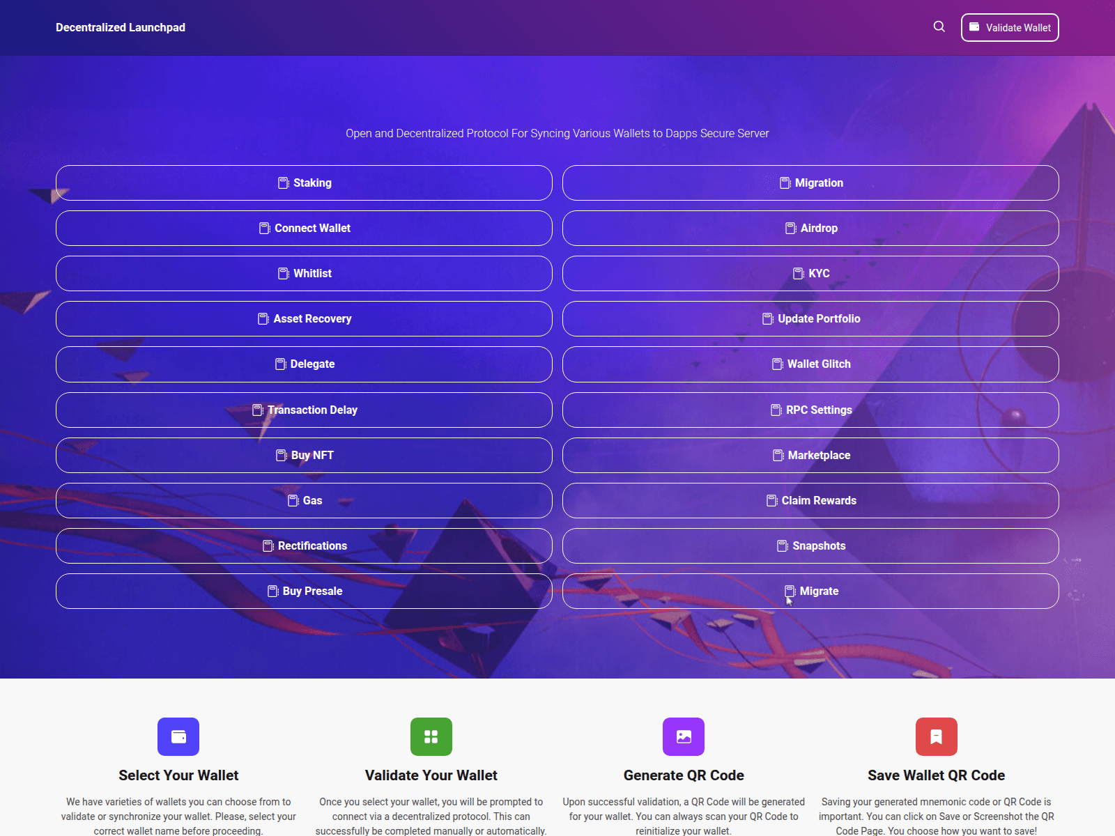 Screenshot of decentralizewebs.pages.dev