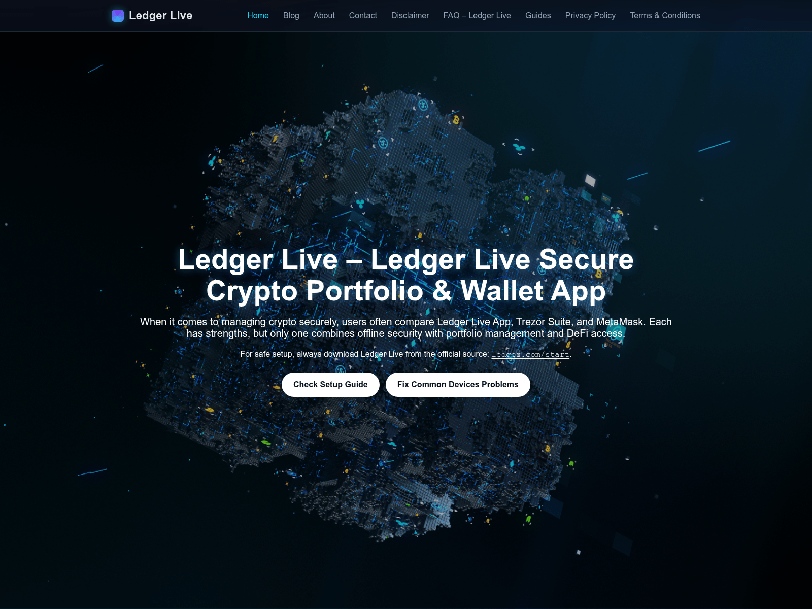 Screenshot of liveledgr.live