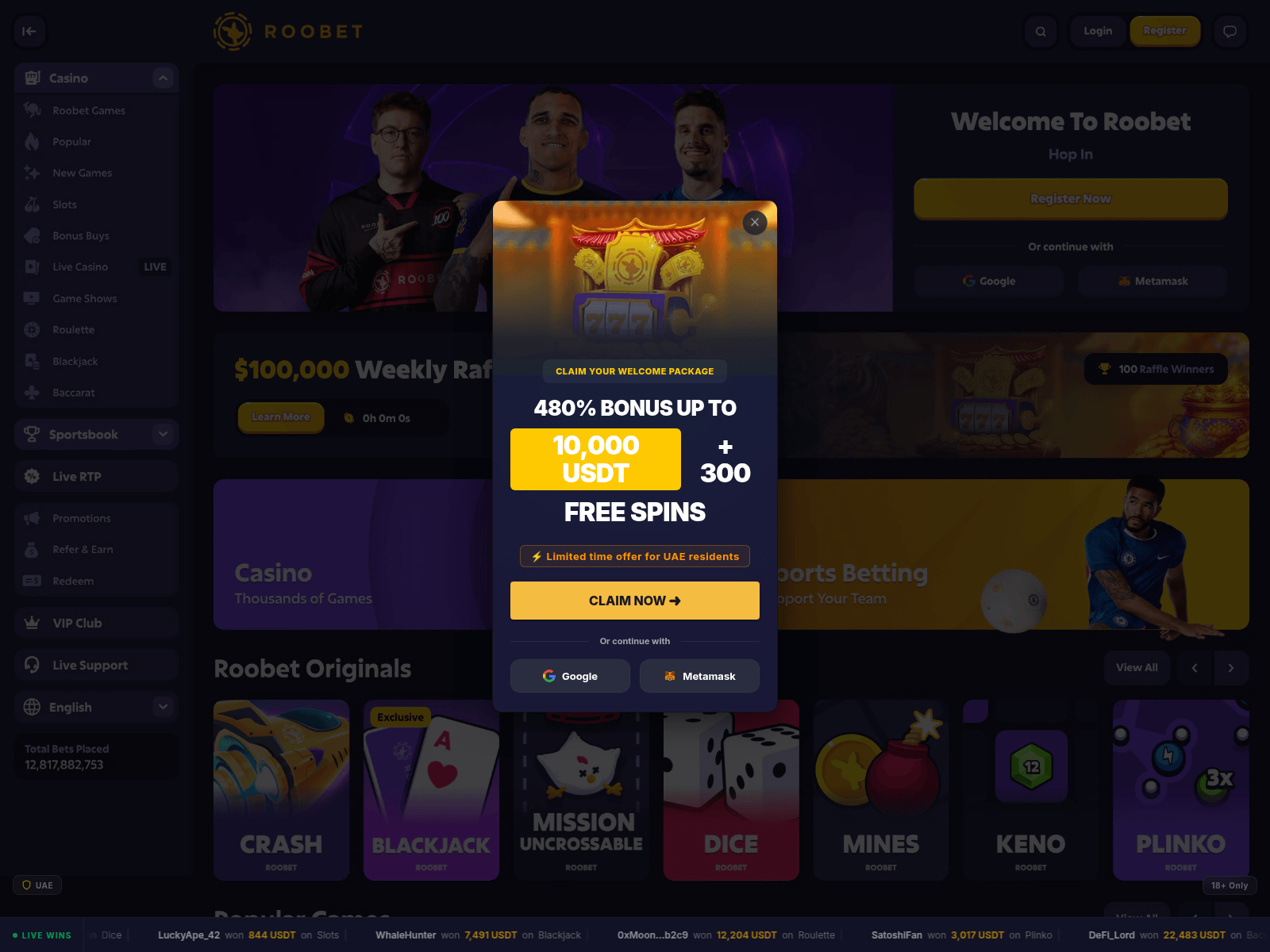 Screenshot of eurbonux.xyz