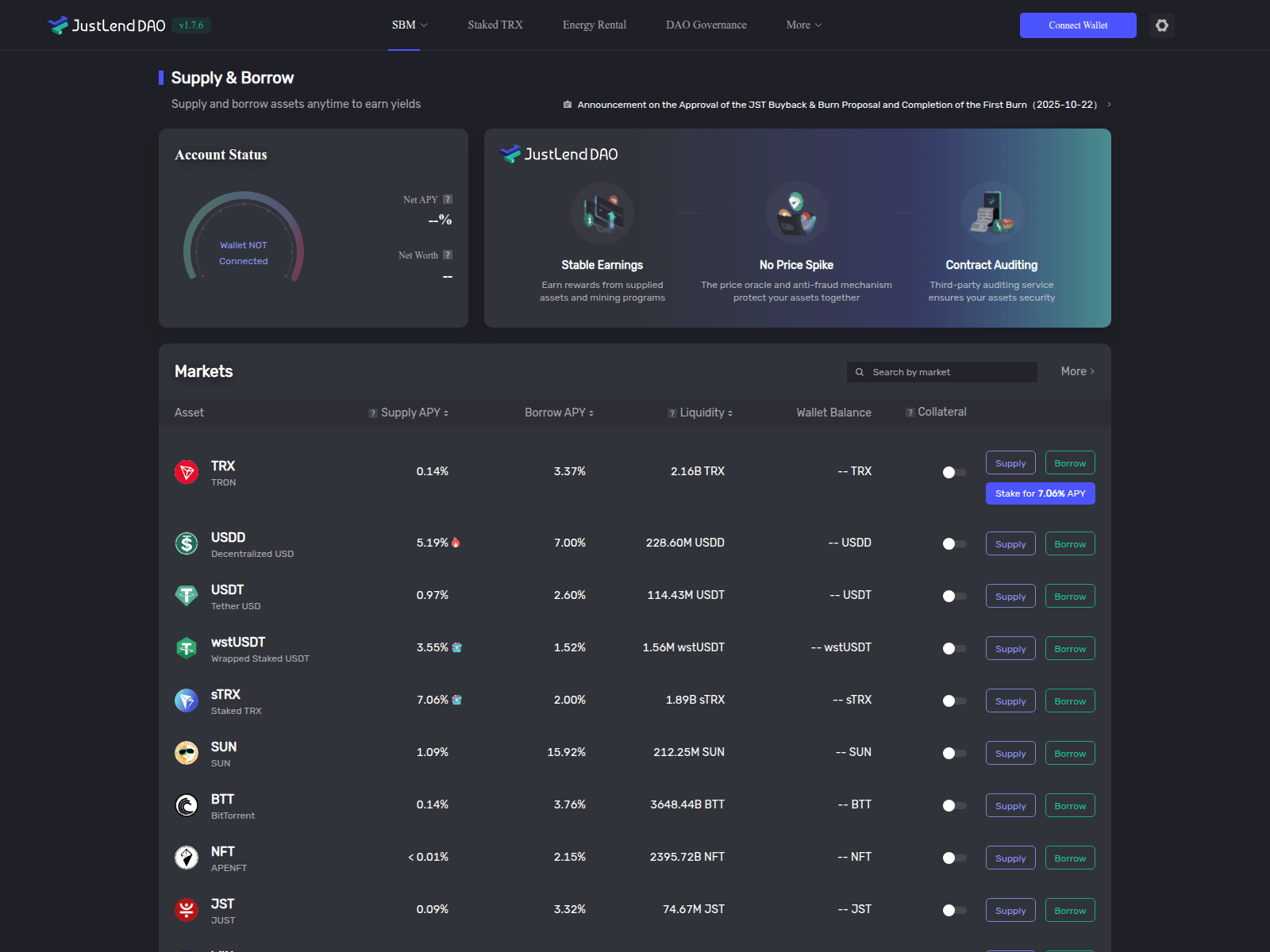 Screenshot of justlend.justdao.sbs