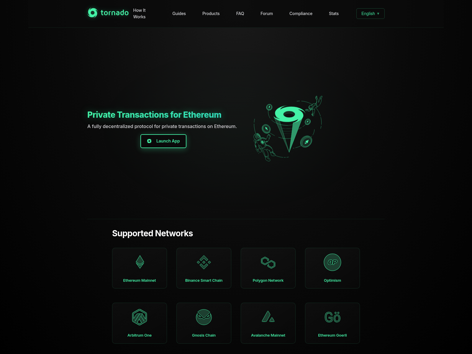 Screenshot of tornadocashclassic.com