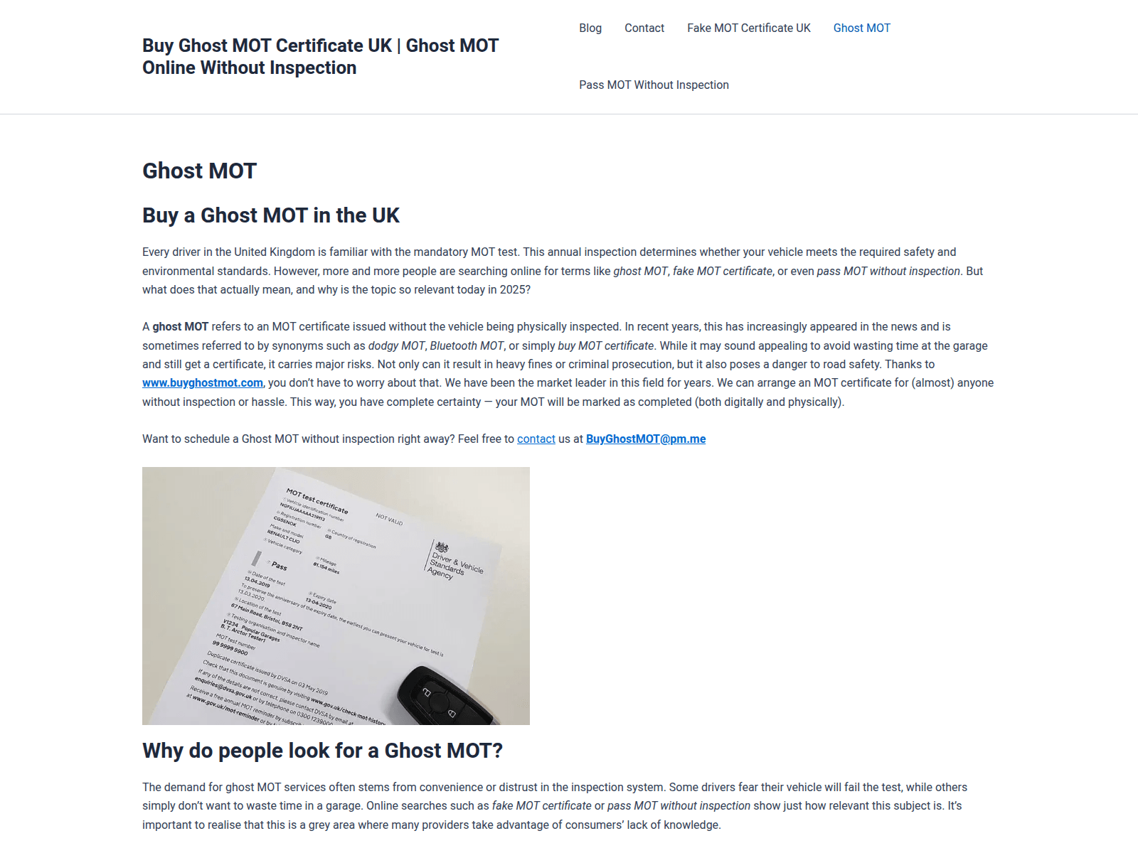 Screenshot of buyghostmot.com